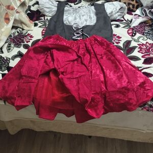 Little Red Riding Hood 🍎 Dress-Up Costume Sz 12, hoodie & shoes size 7.5-8